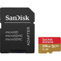 Card de memorie SanDisk Micro SD Extreme, 256GB, UHS-I U3, Class 10 + Adaptor SD