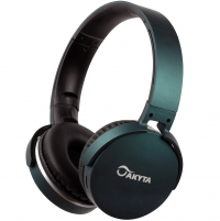 Casti audio Bluetooth 4.2 Akyta AC-B236, fara fir, DJ, verde