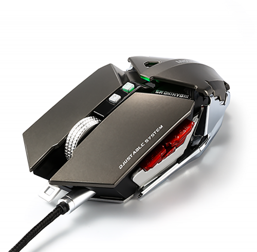 Gaming mouse Akyta AM-3801C, dimensiune reglabila, 4000DPI, programmatic buttons, negru