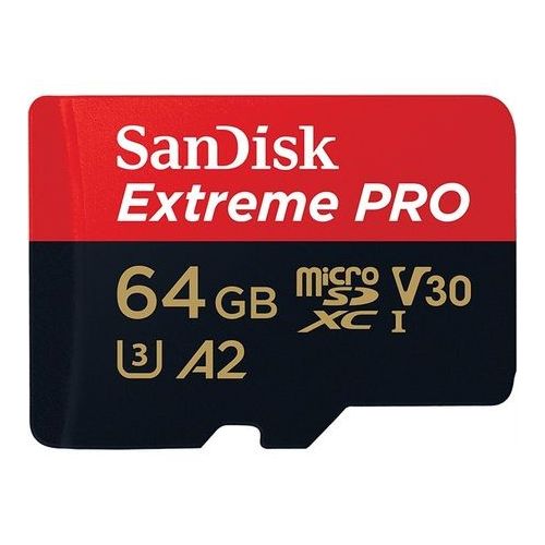 Card de memorie SanDisk MicroSDHC ExtremePro, 64GB, R170MB/s W90MB/s Class 10 + Adaptor