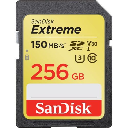 Карта памет SanDisk Extreme SDXC, 256 GB, V30, 150 MB/s