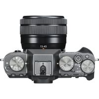 Aparat foto Mirrorless FUJIFILM kit X-T30 charcoal silver cu doua obiective XC15-45 si XC50-230