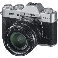 Aparat foto Mirrorless FUJIFILM kit X-T30 silver cu obiectiv XF-18-55