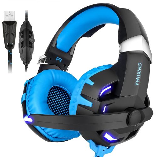 Casti gaming stereo Onikuma K2 7.1 Blue