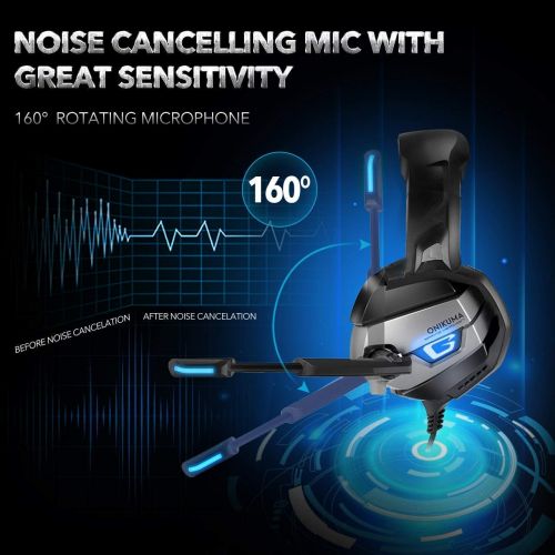 Onikuma gaming headset K5+mouse Akyta 3730+holder