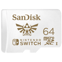 Card de memorie SanDisk microSDXC, 64GB, Nintendo Switch, UHS-I, Class 10