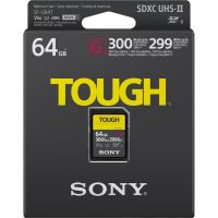 Card de memorie Sony SDXC Tough Professional, 64GB, UHS-II, Class 10, R300MB/s, W300MB/s