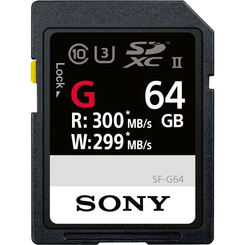 Card SDXC Sony 64GB Professional, cl10 UHS-II R300 MB/s W299MB/S