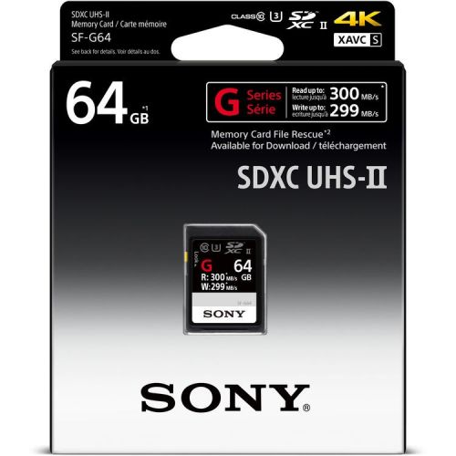 Card SDXC Sony 64GB Professional, cl10 UHS-II R300 MB/s W299MB/S