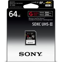 Card SDXC Sony 64GB Professional, cl10 UHS-II R300 MB/s W299MB/S