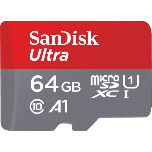 Card de memorie SanDisk Micro SD Ultra, 64GB, Class 10, Full HD, fara adaptor SD