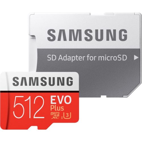 Card de memorie Samsung Micro-SDHC EVO Plus 512GB, Class 10, U3 cu adaptor SD, R100MB/s, W90MB/s, 4K