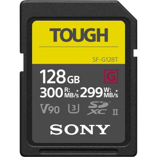 Card de memorie Sony SDXC Tough Professional, 128GB, UHS-II, Class 10, R300MB/s, W300MB/s