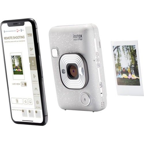 Camera foto Instax LiPlay White+ Cablu incarcare Akyta