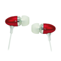 Casti audio cu microfon Akyta AC-E13 rosu, in ear