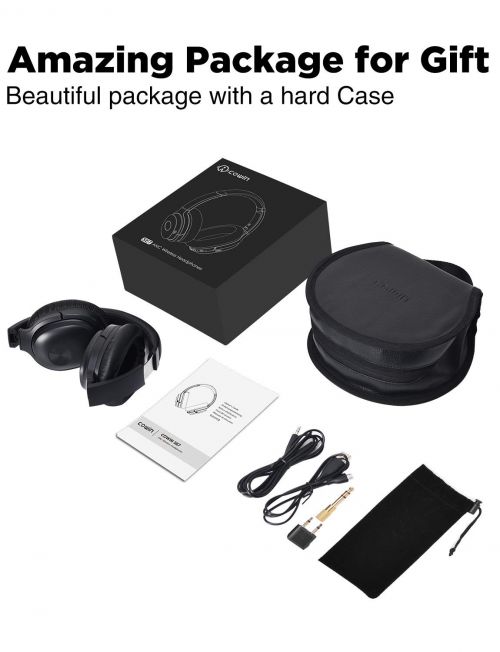 SE7 FOLDABLE ACTIVE NOISE CANCELLING BLUETOOTH HEADPHONES