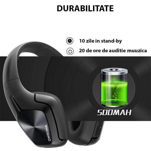 Casti audio Bluetooth 4.2 Akyta Onikuma B1