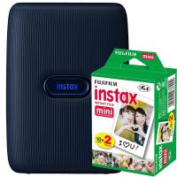 Imprimanta foto portabila Fujifilm Instax mini Link Dark Denim+ hartie 2x10