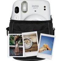 Комплект Цифров фотоапарат Fujifilm Instax mini 11, Ice White+ филм 1x10+Чанта