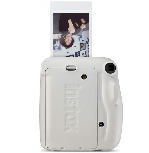 Fujifilm Instax Mini 11 Instant Camera - Ice White+10 mini instant film +camera bag