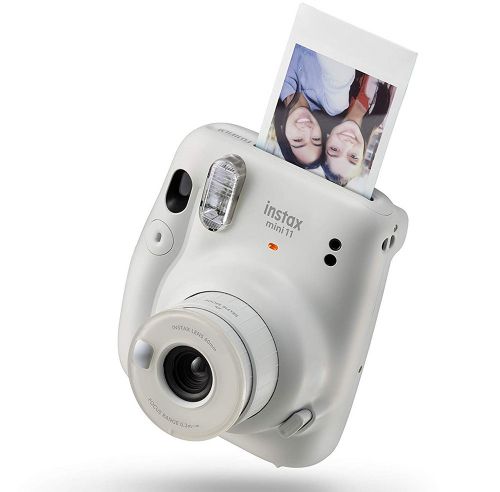 Fujifilm Instax Mini 11 Instant Camera - Ice White+10 mini instant film +camera bag