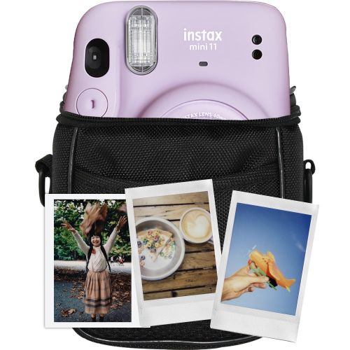 Комплект Цифров фотоапарат Fujifilm Instax mini 11, Lilac Purple + филм 1x10+Чанта