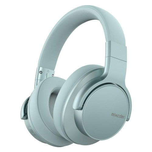 Casti audio Ausdom MIXCDER E7, ActiveNoiseCancelling, Bluetooth 5.0, Mint Green,over-ear, timp de redare 25 ore