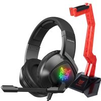 Pachet casti gaming Onikuma K19+suport casti