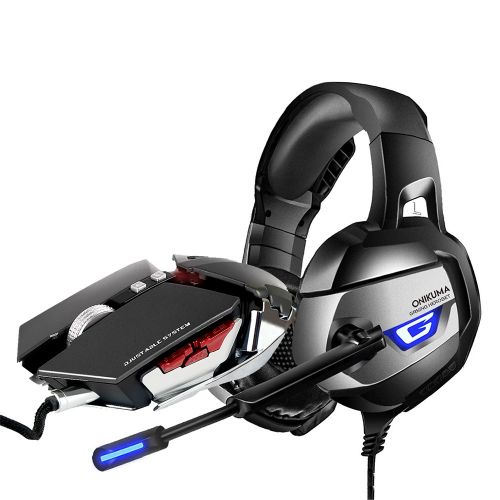 Pachet casti gaming K5+ mouse Akyta AM3801