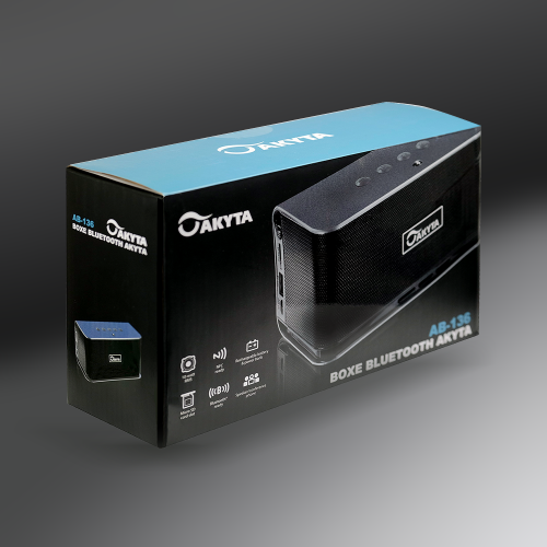 Boxa bluetooth 4.2 Akyta AB-136B, 10W, cu husa protectie, negru