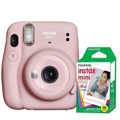 Aparat foto instant Fujifilm Instax mini 11, Blush Pink+ filme 1x10