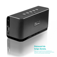 Boxa bluetooth 4.2 Akyta AB-136B, 10W, cu husa protectie, negru