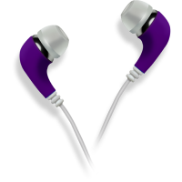 Casti audio cu microfon Akyta AC-E17 mov, in ear