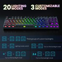 Bundle Gaming mechanical keyboards RGB G26, 89 key + mouse RGB CW905 6400 DPI