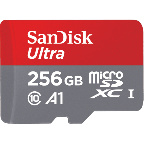 Card de memorie SanDisk Micro SD Ultra, 256GB, Class 10, Full HD, 120MB/s