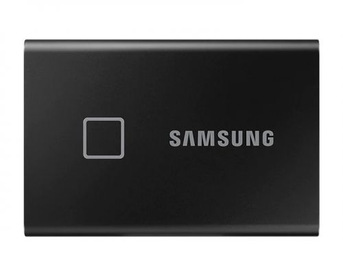 Samsung SSD externT7 Touch, 500GB, USB 3.2 Gen2, Securizare Amprenta, Negru