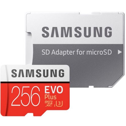 Card de memorie Samsung Micro-SDHC EVO Plus 256GB, Class 10, U3 cu adaptor SD, R100MB/s, W90MB/s, 4K