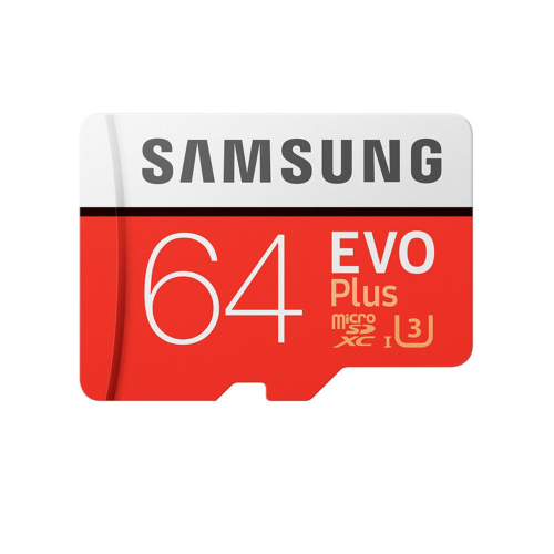 Card de memorie Samsung EVO Plus microSDXC 64GB, Class 10, U3 cu adaptor SD, R100MB/s, W20MB/s, 4K