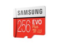 Card de memorie Samsung Micro-SDHC EVO Plus 256GB, Class 10, U3 cu adaptor SD, R100MB/s, W90MB/s, 4K