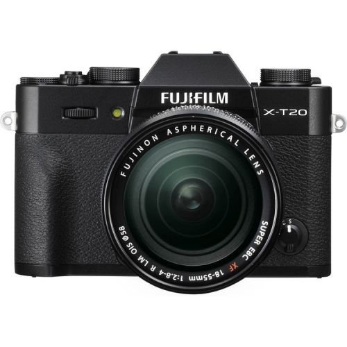 Camera foto mirrorless Fujifilm X-T20 Black+ obiectiv XF18-55+card 64GB