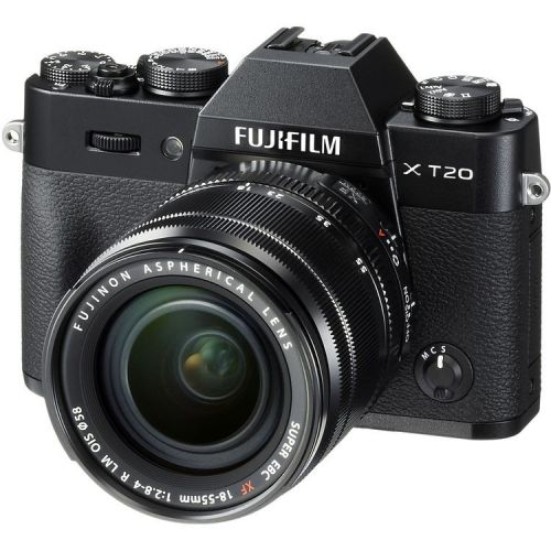 Camera foto mirrorless Fujifilm X-T20 Black+ obiectiv XF18-55+card 64GB