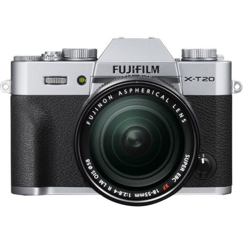 Camera foto mirrorless Fujifilm X-T20 Silver+ obiectiv XF18-55+ card 64GB