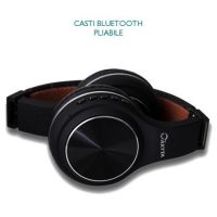 Casti audio Bluetooth 4.2 Akyta AC-B200, fara fir, DJ, negru