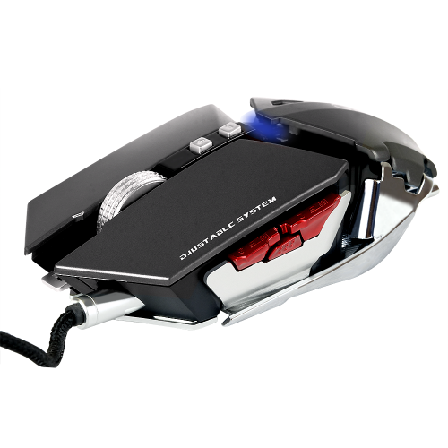 Gaming mouse Akyta AM-3801C, dimensiune reglabila, 4000DPI, programmatic buttons, negru