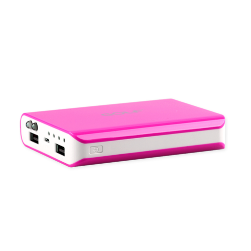 Acumulator portabil Akyta 10400 mah, Golf series GF-804, pink