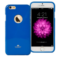 Husa silicon Jelly Mercury Goospery iPhone 6/6S, albastru