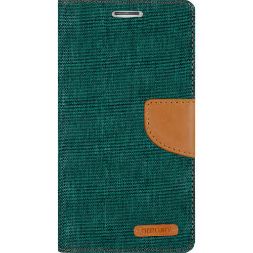 Husa de protectie Goospery Canvas Diary Samsung S6 Green Camel