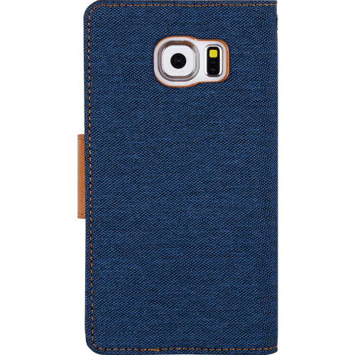 Husa de protectie Goospery Canvas Diary Samsung S6 Navy Camel