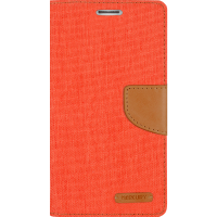 Husa de protectie Goospery Canvas Diary Samsung S6 Orange Camel