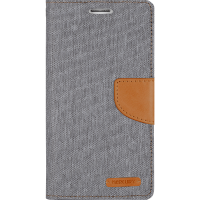 Husa de protectie Goospery Canvas Diary Samsung S6 Grey Camel